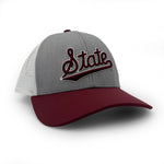 Load image into Gallery viewer, Mississippi State Script Trucker Hat
