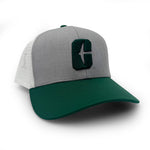Load image into Gallery viewer, Charlotte Trucker Hat, Gray and Green
