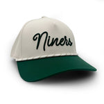 Load image into Gallery viewer, Charlotte Niners Script Two-Tone Rope Hat
