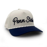 Load image into Gallery viewer, Penn State Script Two-Tone Rope Hat
