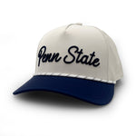 Load image into Gallery viewer, Penn State Script Two-Tone Rope Hat
