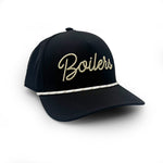 Load image into Gallery viewer, Purdue Boilers Script Rope Hat, Black
