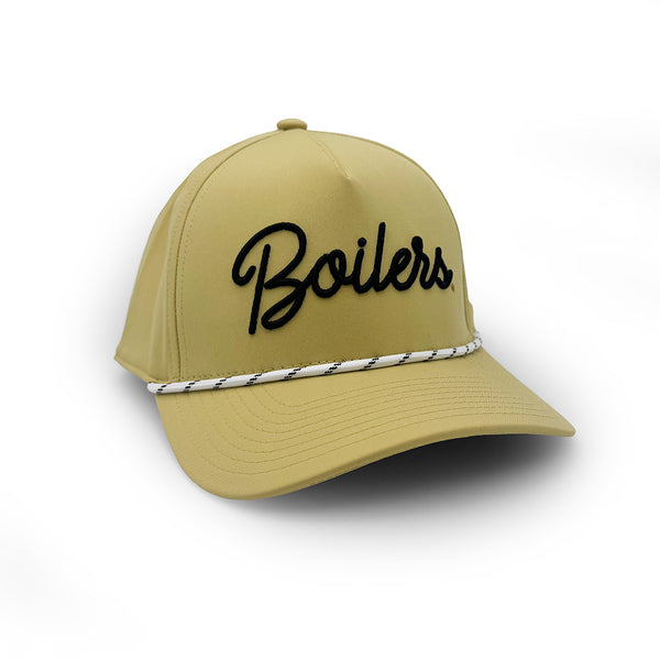 Script Gold Purdue Purdue Boilers Script Rope Hat, Gold – Section 103