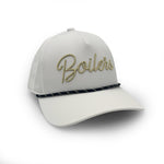 Load image into Gallery viewer, Purdue Boilers Script Rope Hat, White
