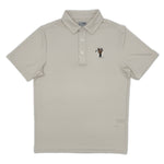 Load image into Gallery viewer, Swinging Purdue Pete Golf Club Pattern Performance Polo
