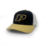 Load image into Gallery viewer, Purdue Trucker Hat, Black and Gold
