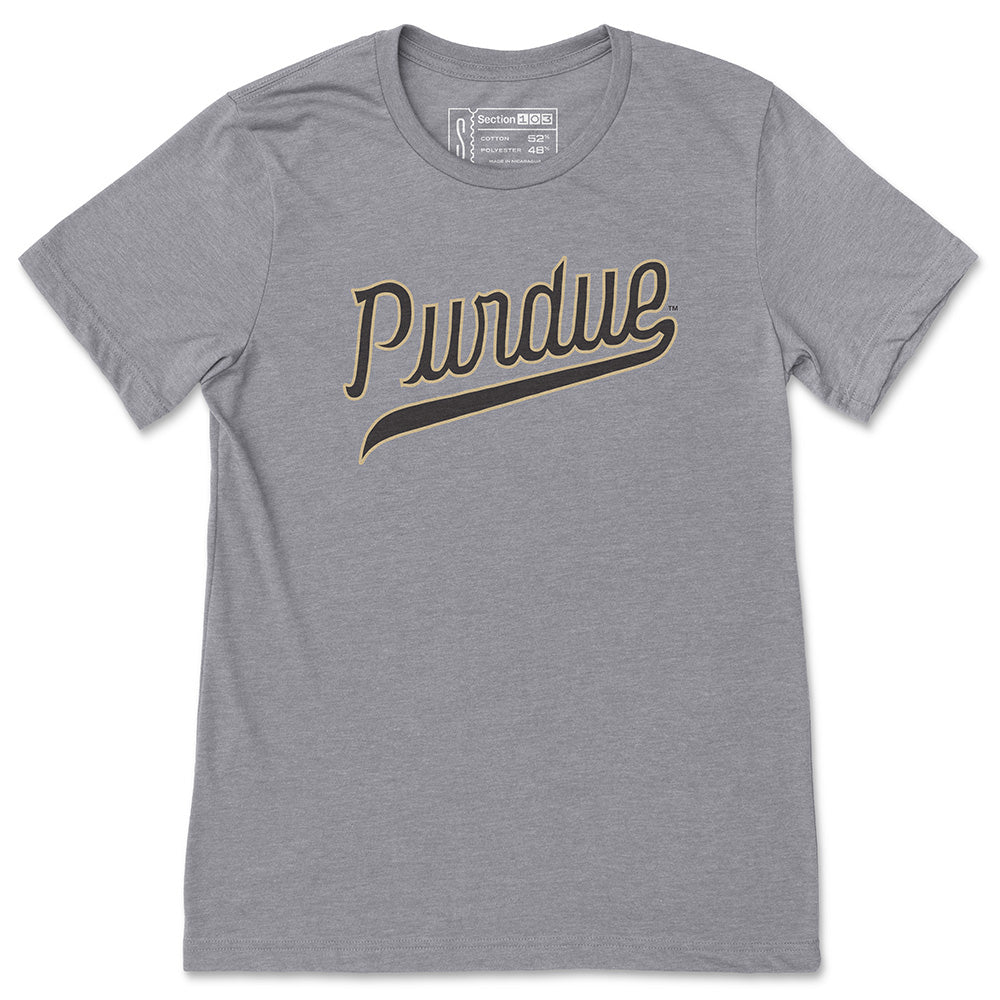 Script Gold Purdue Purdue Apparel — T-Shirts, Hoodies, Polos, Hats | Section 103