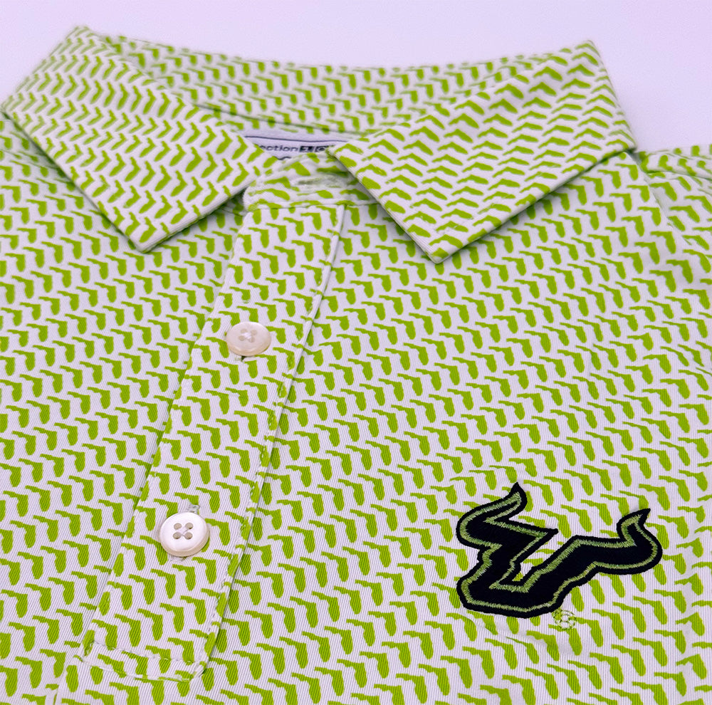South Florida SoFlo Map Pattern Performance Polo – Section 103