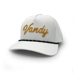 Load image into Gallery viewer, Vandy Script Rope Hat, White
