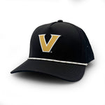 Load image into Gallery viewer, Vanderbilt PVC Patch Rope Hat, Black
