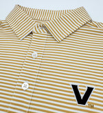 Load image into Gallery viewer, Vanderbilt Striped Performance Polo
