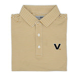 Load image into Gallery viewer, Vanderbilt Striped Performance Polo
