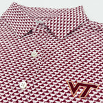 Load image into Gallery viewer, Virginia Tech Map Pattern Performance Polo
