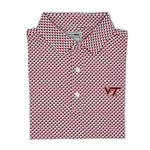 Load image into Gallery viewer, Virginia Tech Map Pattern Performance Polo
