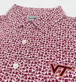 Load image into Gallery viewer, Virginia Tech Pattern Performance Polo
