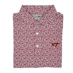 Load image into Gallery viewer, Virginia Tech Pattern Performance Polo
