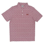 Load image into Gallery viewer, Virginia Tech Pattern Performance Polo

