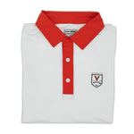 Load image into Gallery viewer, Virginia Soccer Crest Contrast Collar Performance Polo
