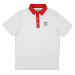 Load image into Gallery viewer, Virginia Soccer Crest Contrast Collar Performance Polo
