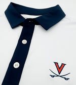Load image into Gallery viewer, Virginia Contrast Collar Performance Polo
