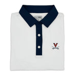 Load image into Gallery viewer, Virginia Contrast Collar Performance Polo
