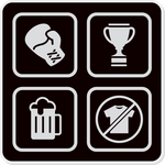 Load image into Gallery viewer, Fight, Win, Drink, Get Naked Pin
