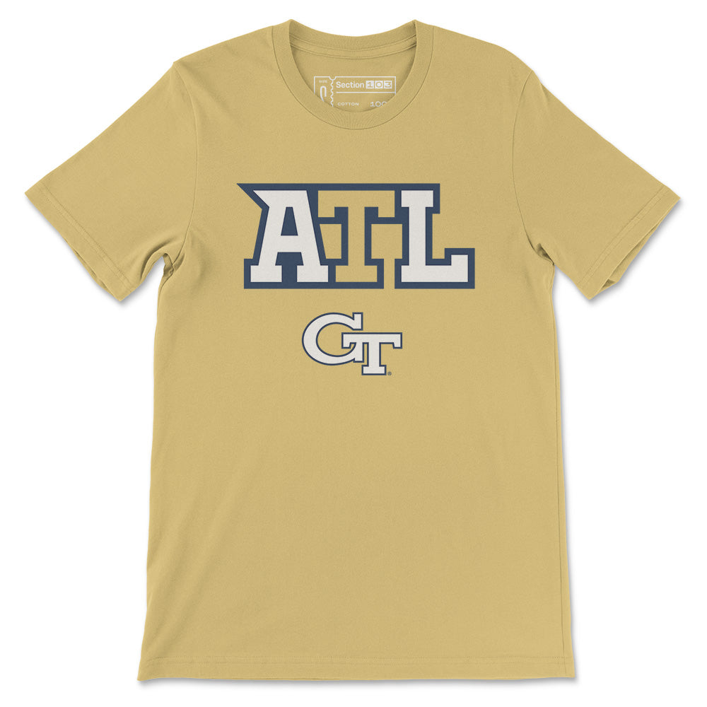Georgia Tech ATL T-Shirt, Gold