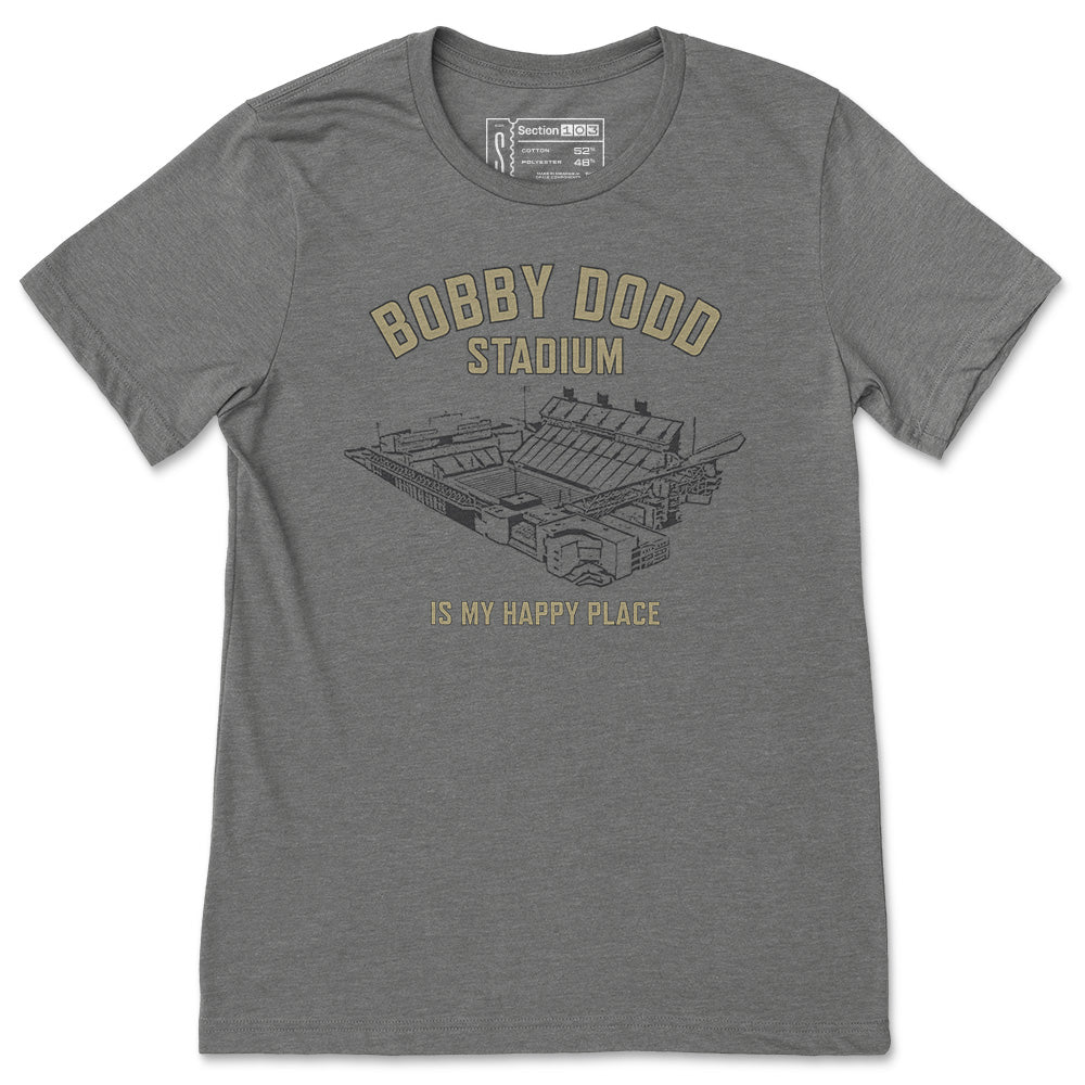 Georgia Tech Bobby Dodd Stadium Is My Happy Place T-Shirt