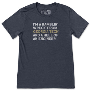 Ramblin' Wreck From Georgia Tech Fight Song T-Shirt