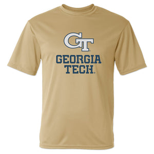 Georgia Tech Logo + Wordmark Performance T-Shirt