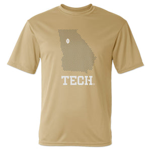 Georgia Tech Mesh Map Performance T-Shirt