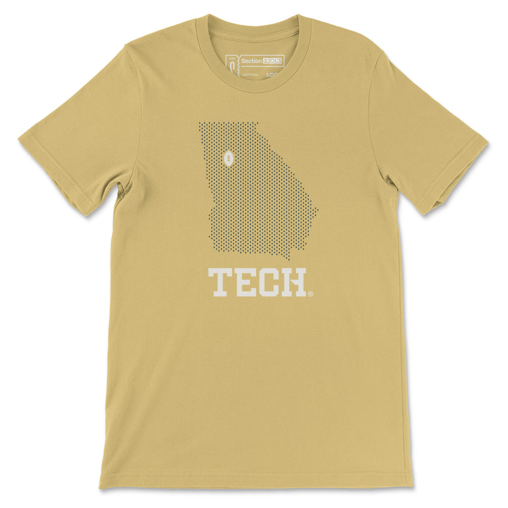Georgia Tech Mesh Map T-Shirt