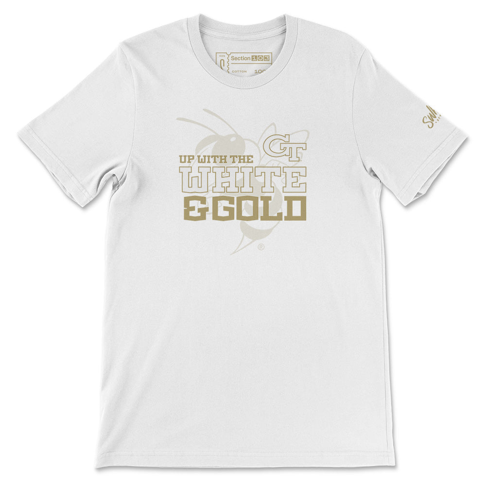 Georgia Tech Up With the White and Gold T-Shirt
