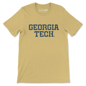 Georgia Tech Wordmark T-Shirt, Gold